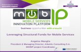 Leveraging Structural Funds for Mobile Services Angelos Manglis President & Managing Director, Atlantis Consulting S.A. MOBIP project Coordinator.