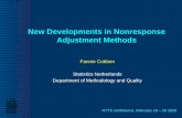 NTTS conference, February 18 – 20 2009 New Developments in Nonresponse Adjustment Methods Fannie Cobben Statistics Netherlands Department of Methodology.