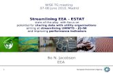 1 Streamlining EEA – ESTAT state-of-the-play with focus on potential for sharing data with utility organisations aiming at streamlining UWWTD – JQ-IW and.
