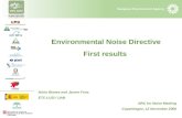 Environmental Noise Directive First results Núria Blanes and Jaume Fons ETC-LUSI / UAB NRC for Noise Meeting Copenhagen, 12 November 2008.