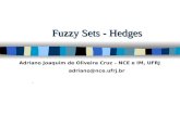 Fuzzy Sets - Hedges. Adriano Joaquim de Oliveira Cruz – NCE e IM, UFRJ adriano@nce.ufrj.br.