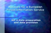 Network for a European Forest Information Service WP 4 Data preparation and data provision.