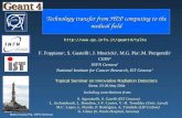 Maria Grazia Pia, INFN Genova Technology transfer from HEP computing to the medical field F. Foppiano 3, S. Guatelli 2, J. Moscicki 1, M.G. Pia 2, M. Piergentili.