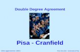 Double Degree Agreement Pisa - Cranfield Prof. Gino Dini – Università di Pisa Ultimo aggiornamento: 25/9/11.