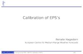 Training Course 2009 – NWP-PR: Calibration of EPSs 1/42 Calibration of EPSs Renate Hagedorn European Centre for Medium-Range Weather Forecasts.