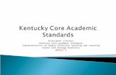 Assessment Literacy Kentucky Core Academic Standards Characteristics of Highly Effective Teaching and Learning Career and College Readiness MODULE 3