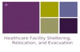 + Healthcare Facility Sheltering, Relocation, and Evacuation.