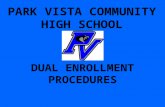 PARK VISTA COMMUNITY HIGH SCHOOL DUAL ENROLLMENT PROCEDURES.
