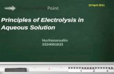 Slide Principles of Electrolysis in Aqueous Solution