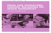 How can University Islamic Societies be more inclusive?