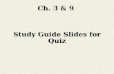 Ch. 3 & 9 Study Guide Slides for Quiz. Ch. 3 Sensation & Perception Sensation –The experience of sensory stimulation Perception –The process of creating.