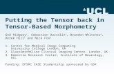 Putting the Tensor back in Tensor-Based Morphometry Ged Ridgway 1, Sebastien Ourselin 1, Brandon Whitcher 2, Derek Hill 1 and Nick Fox 3 1.Centre for Medical