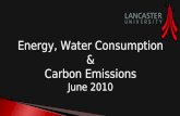 Energy, Water Consumption & Carbon Emissions June 2010.
