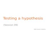 SADC Course in Statistics Testing a hypothesis (Session 09)