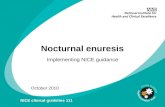 Nocturnal enuresis Implementing NICE guidance October 2010 NICE clinical guideline 111.