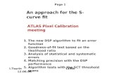 An approach for the S-curve fit I.Tsurin CERN 12.06.08 Page 1 ATLAS Pixel Calibration meeting 1.The new DSP algorithm to fit an error function 2.Goodness-of-fit.