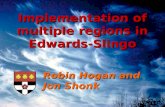 Robin Hogan and Jon Shonk Implementation of multiple regions in Edwards-Slingo.