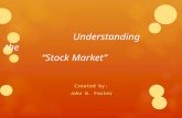 Understanding the Stock Market Created by: John W. Foster.