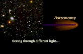 Astronomy Seeing through different light…. VisibleUV..
