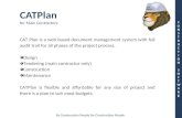 By Construction People for Construction People CONSTRUCTION SOFTWARECONSTRUCTION SOFTWARE CATPlan for Main Contractors CAT Plan is a web based document