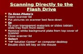 Scanning Directly to the Flash Drive To Scan Photos To Scan Photos Open scanner lid Open scanner lid Put pictures on scanner bed face down Put pictures.