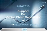 CFPA Support For Online Photo Submission at   HPA2013.