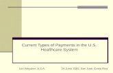 Current Types of Payments in the U.S. Healthcare System Lori Weyuker, A.S.A.24 Junio 2005, San Jose, Costa Rica.