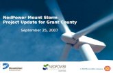 NedPower Mount Storm Project Update for Grant County September 25, 2007.