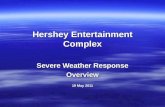 Hershey Entertainment Complex Severe Weather Response Overview 19 May 2011.