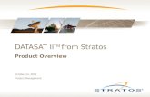 DATASAT II TM from Stratos Product Overview June 1, 2014 Product Management.