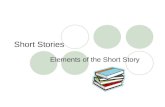 Short Stories Elements of the Short Story. Short Story Vocabulary PLOT - The plot is a planned, logical series of events having a beginning, middle, and.