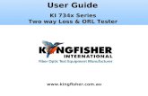 User Guide KI 734x Series Two way Loss & ORL Tester .