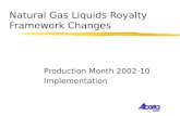 Natural Gas Liquids Royalty Framework Changes Production Month 2002-10 Implementation.