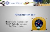 Presentation for: HeartSine Samaritan 500P Public Access Defibrillator.