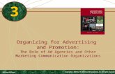 Organizing for Advertising and Promotion: The Role of Ad Agencies and Other Marketing Communication Organizations 3 McGraw-Hill/Irwin Copyright © 2009.