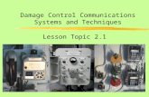 Damage Control Communications Systems and Techniques Lesson Topic 2.1.
