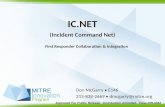 Approved For Public Release. Distribution Unlimited. Case #09-4342 IC.NET (Incident Command Net) Don McGarry E146 315-838-2669 dmcgarry@mitre.org First.