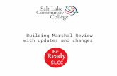 Building Marshal Review with updates and changes SLCC.