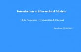 Introduction to Hierarchical Models. Lluís Coromina (Universitat de Girona) Barcelona, 06/06/2005.