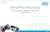 2N UMTS EasyGate Analog UMTS Gateway with FXS Interface