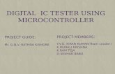 DIGITA  IC TESTER USING MICROCONTROLLER