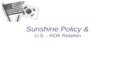 Sunshine Policy & U.S. - ROK Relation. Korean Peninsula.