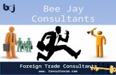 Bee Jay Consultants www. Consultexim.com Foreign Trade Consultants.