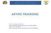 AFMIS Training is located at: .  AFMIS Live is located.