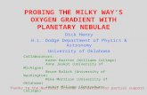 PROBING THE MILKY WAYS OXYGEN GRADIENT WITH PLANETARY NEBULAE Dick Henry H.L. Dodge Department of Physics & Astronomy University of Oklahoma Collaborators: