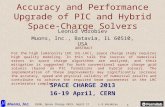 Muons, Inc. CERN, Space Charge 2013, April 17L.G.Vorobiev 1 Accuracy and Performance Upgrade of PIC and Hybrid Space-Charge Solvers Leonid Vorobiev Muons,