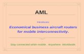 AML Introduces: Economical business aircraft routers for mobile interconnectivity.. Stay connected while mobile. Anywhere. Worldwide.