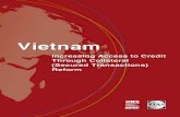 Vietnam: Increasing Access to Credit Through Collateral (Secured Transactions) Reform
