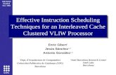 UPC MICRO35 Istanbul Nov. 2002 Effective Instruction Scheduling Techniques for an Interleaved Cache Clustered VLIW Processor Enric Gibert 1 Jesús Sánchez.
