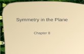 Symmetry in the Plane Chapter 8. Imprecise Language What is a figure? Definition: Any collection of points in a plane Three figures – instances of the.